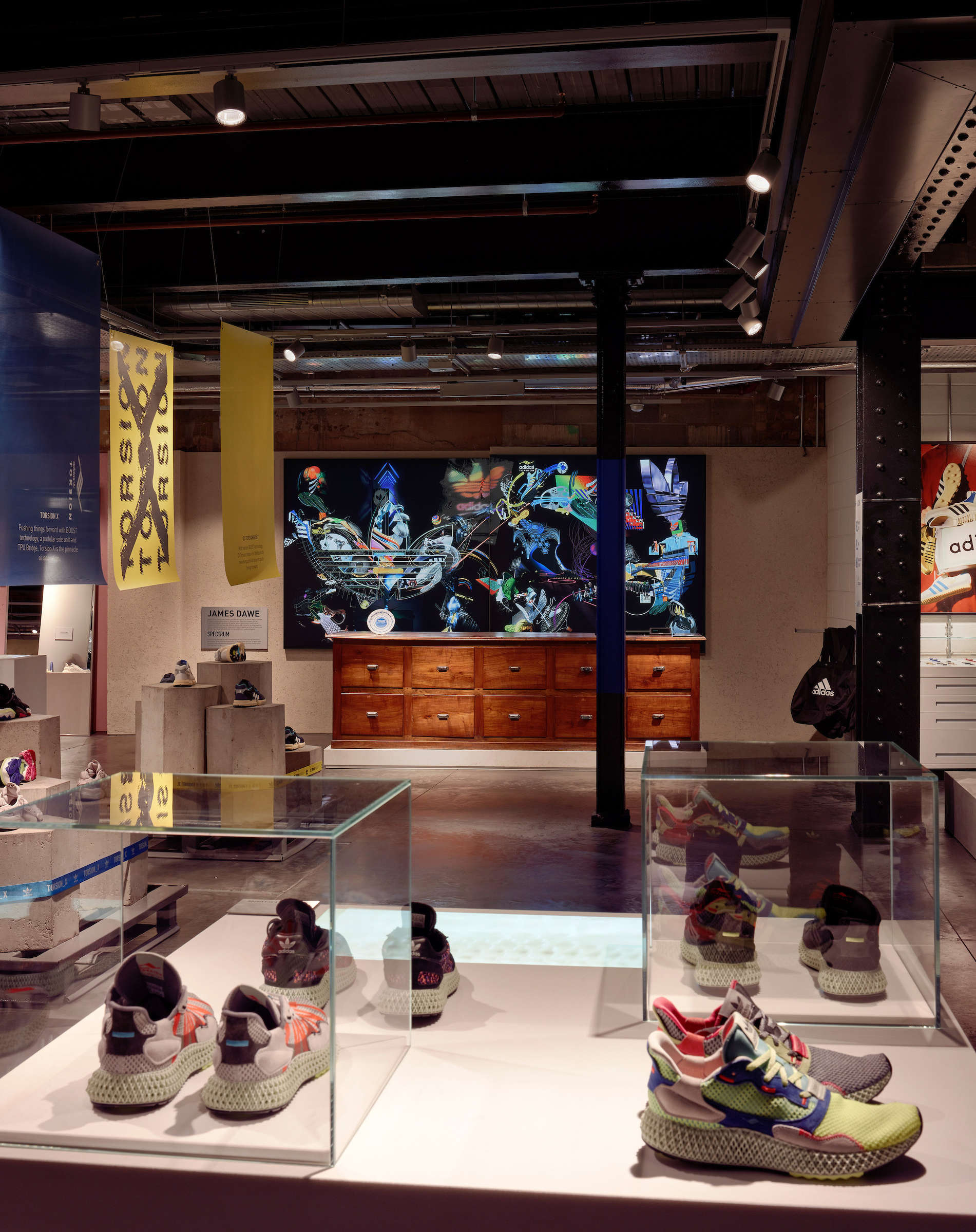 Adidas London Flagship: Artwork on Lightboxes • James Dawe
